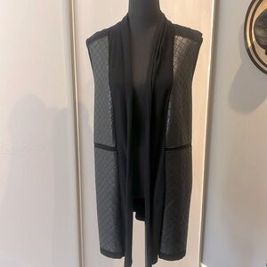 Elegant Black Quilted Women's Vest
